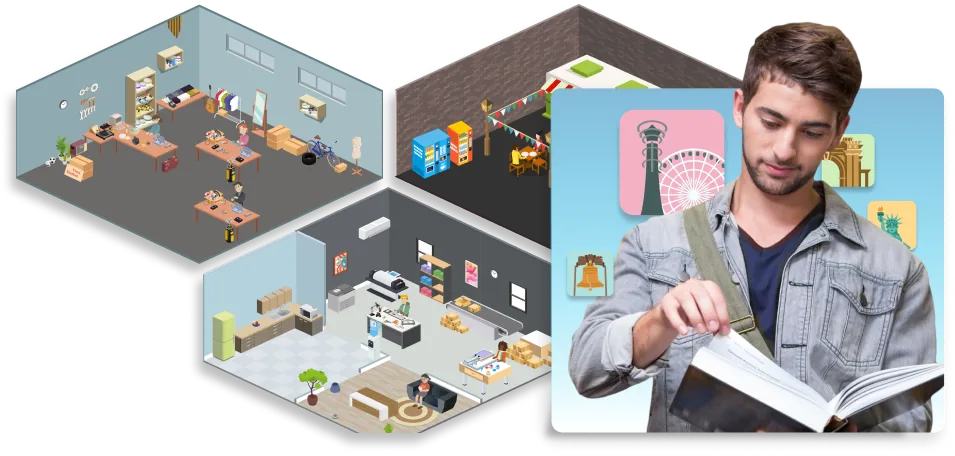 Startup Wars simulation workspaces used in college business classrooms