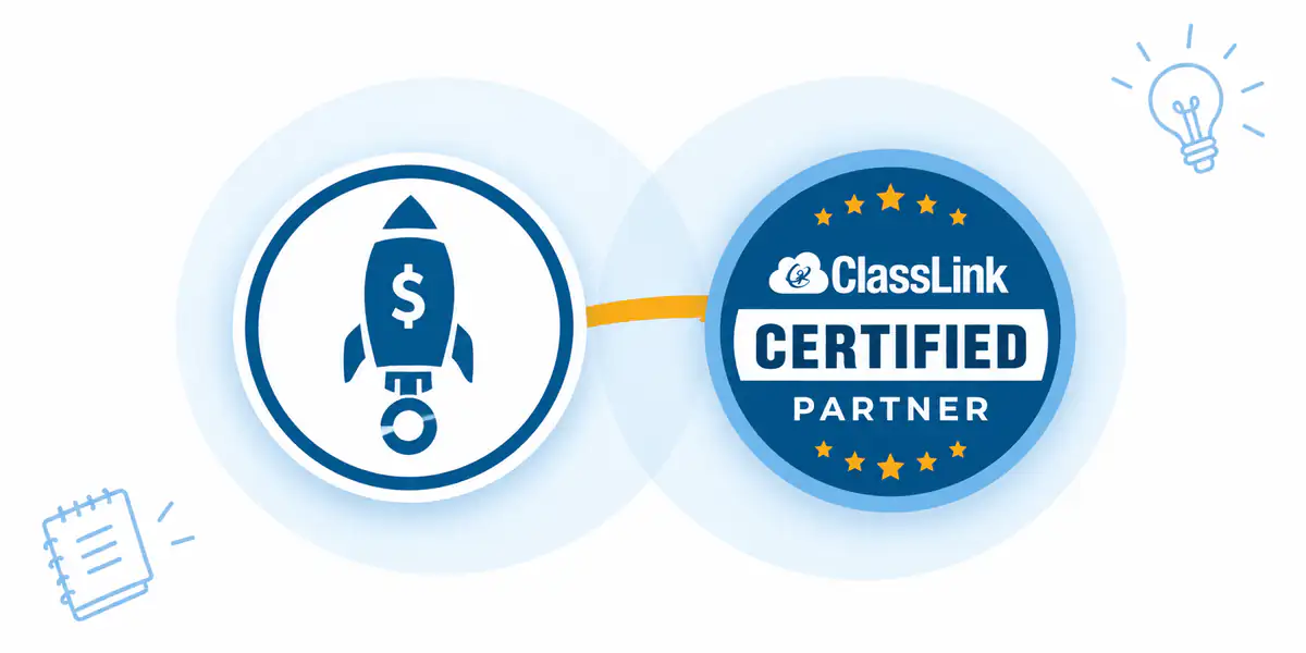 Startup Wars and ClassLink Certified Partner badges connected together.