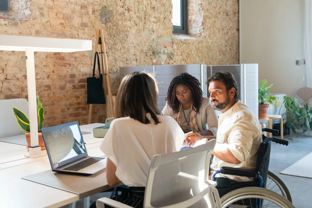 Members of an agency having a meeting