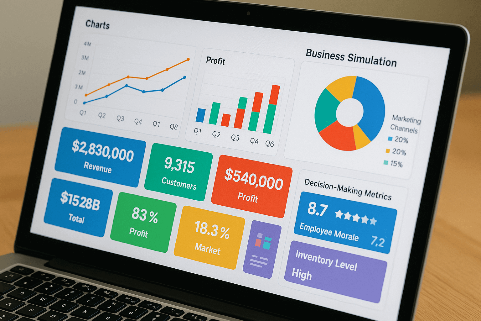 simulation based learning dashboard