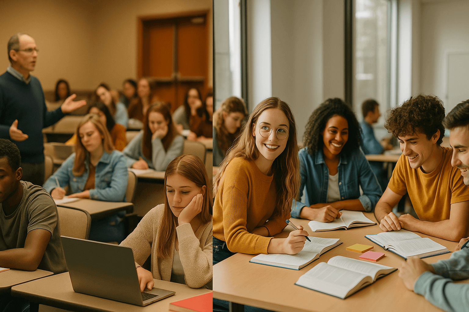 Tradictional vs Active Learning