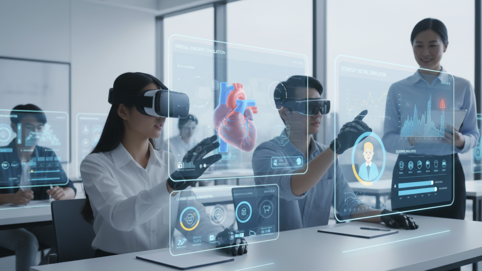 Immersive Virtual and Augmented Reality Simulations