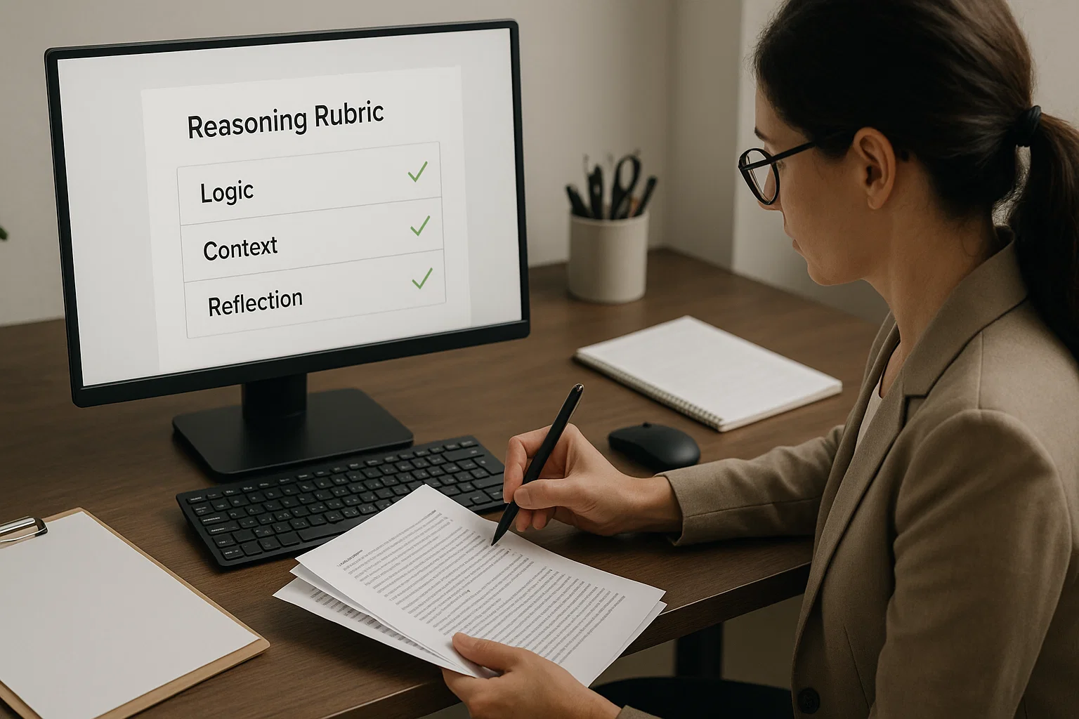 educator grading reasoning efficiently