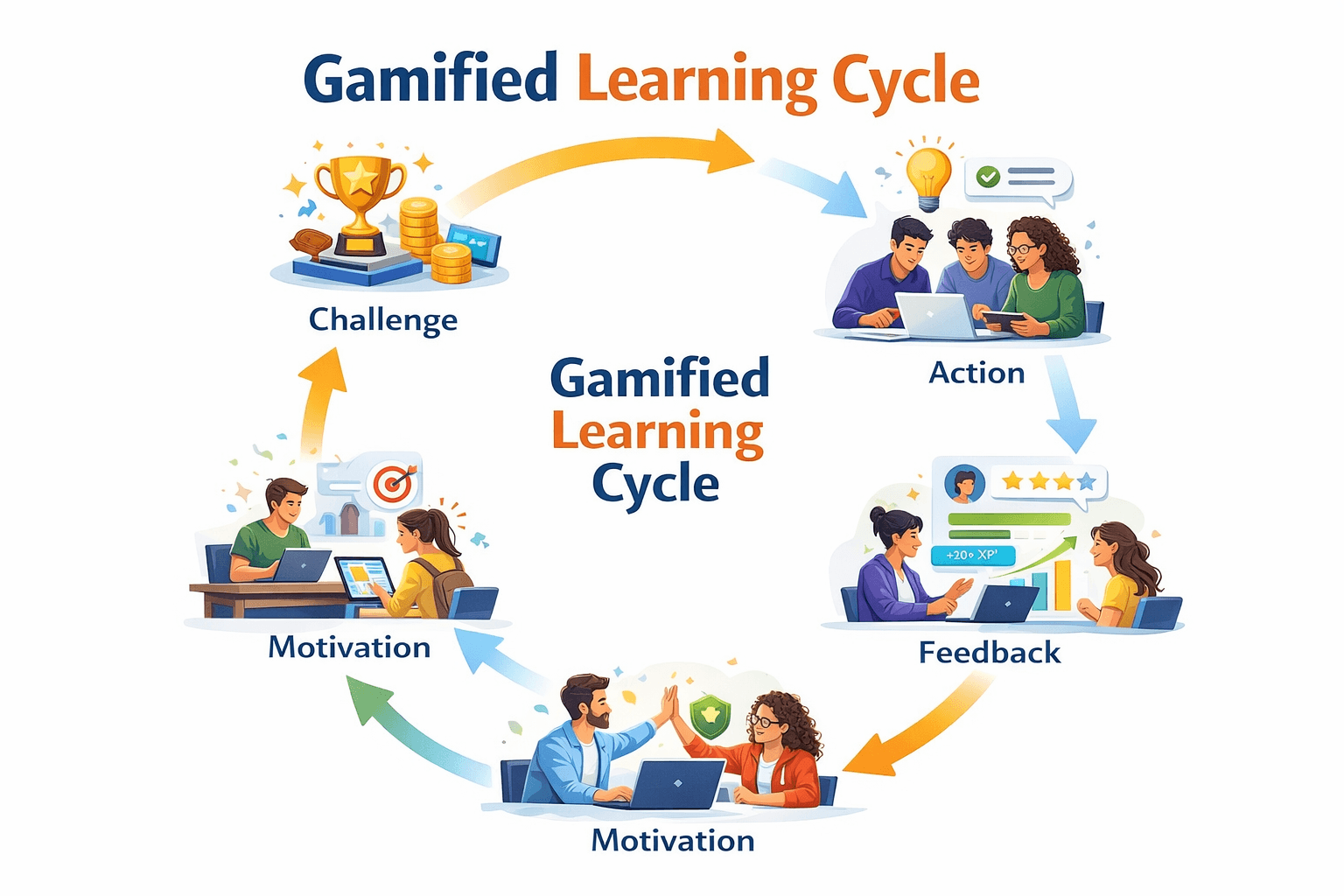 Gamified learning cycle