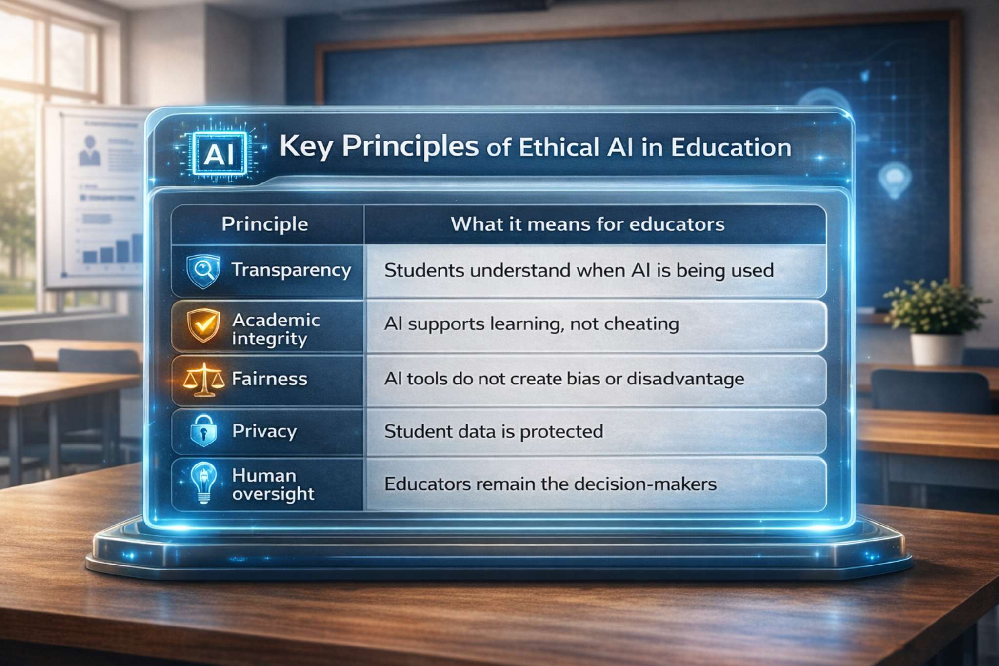 key principles ai ethics