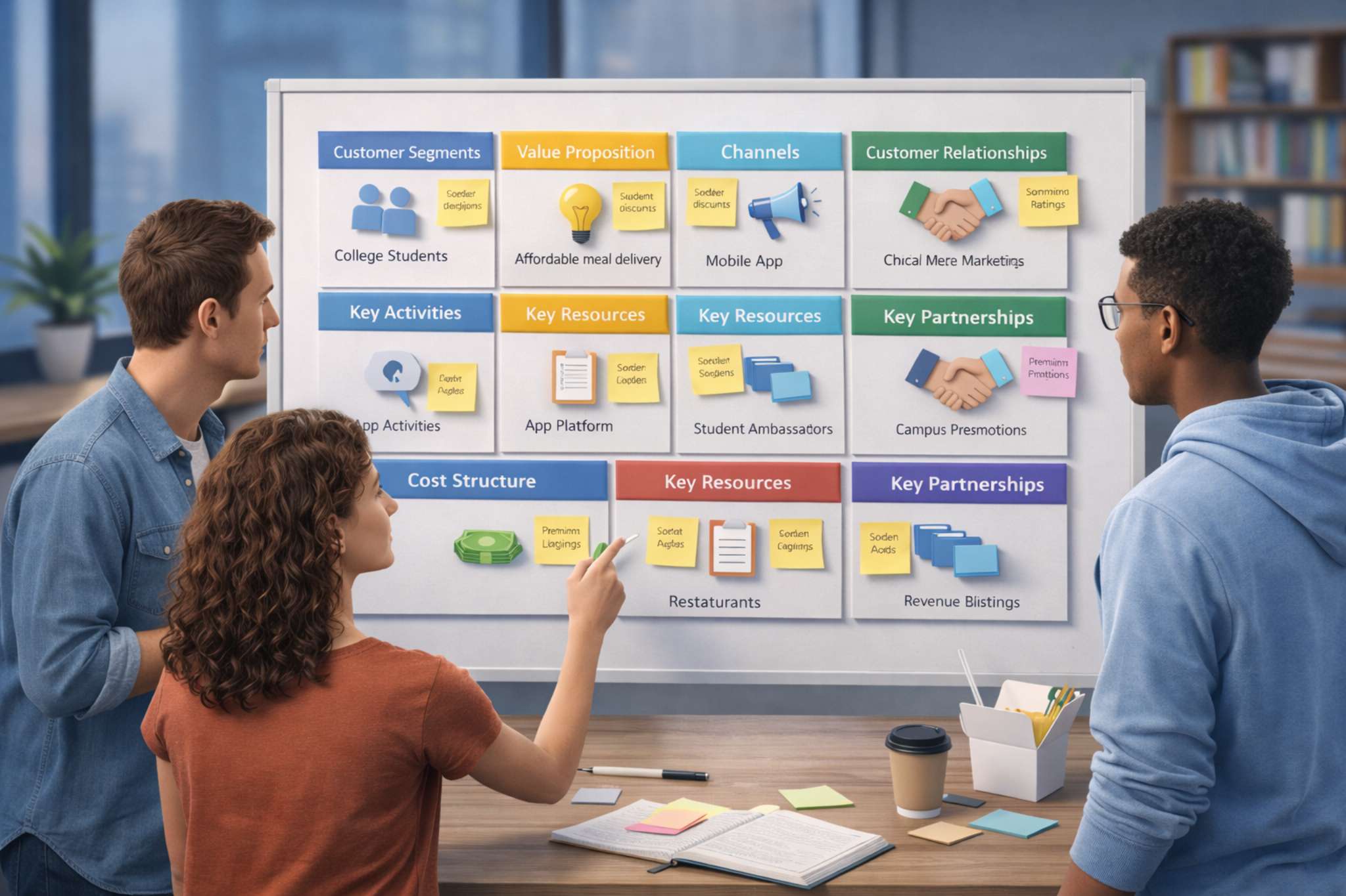 startup business model canvas example